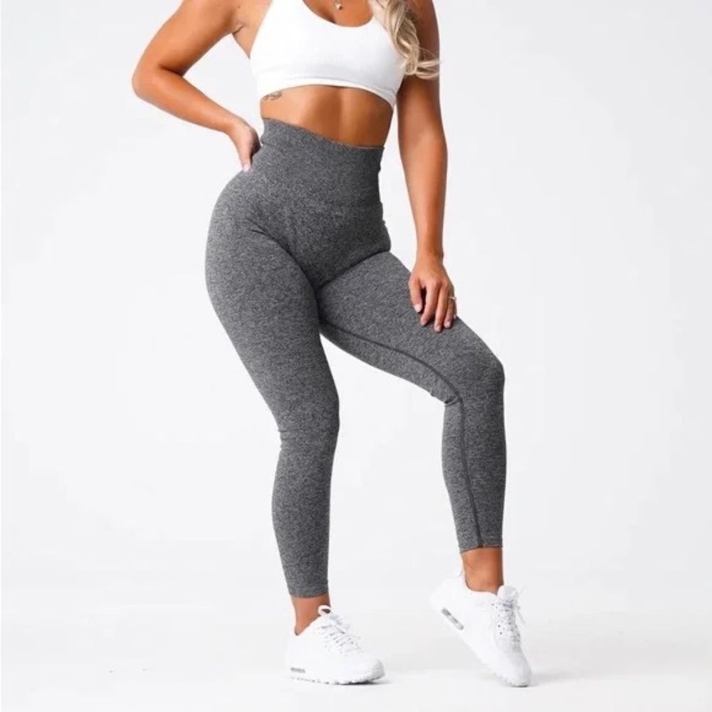 NVGTN Heathered Grey Women's‎ Countour Seamless Leggings Sz S